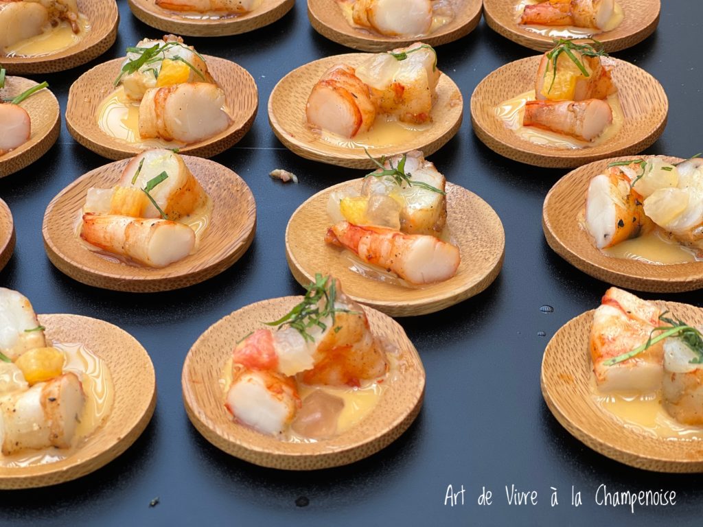 bouchées de l'Assiette Champenoise Arnaud Lallement Chef 3 étoiles