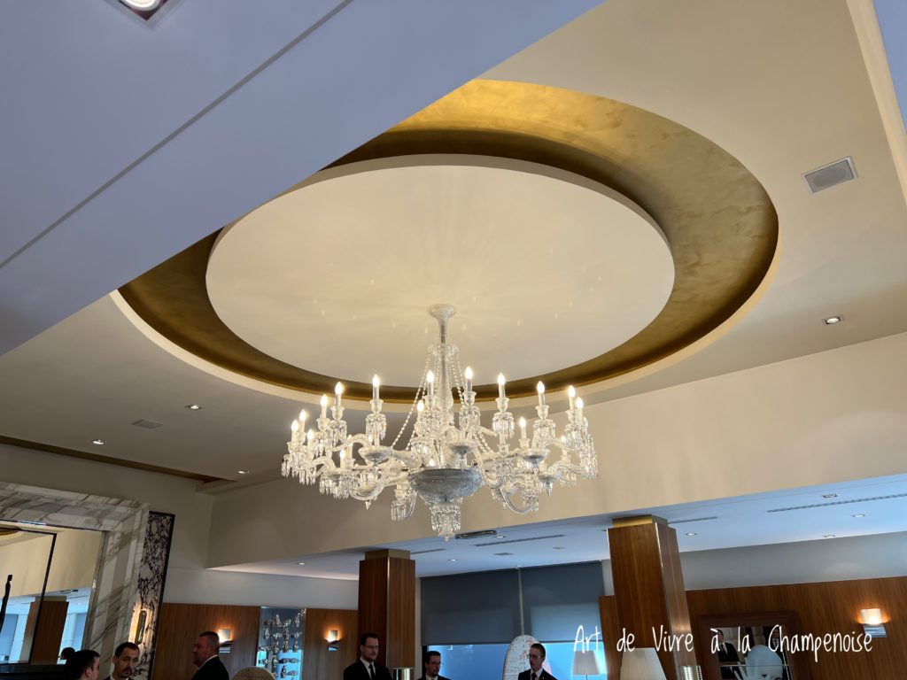 plafonnier de l'Assiette Champenoise Arnaud Lallement Chef 3 étoiles