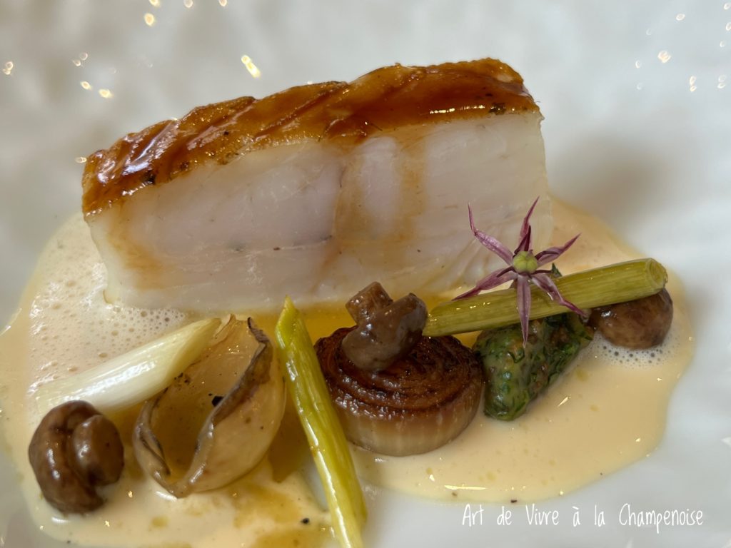 poisson de l'Assiette Champenoise Arnaud Lallement Chef 3 étoiles