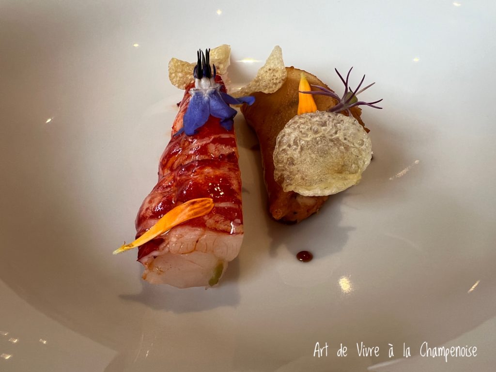 homard bleu de l'Assiette Champenoise Arnaud Lallement Chef 3 étoiles