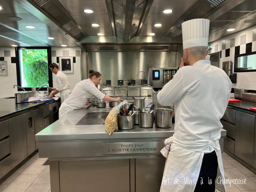 équipiers de de l'Assiette Champenoise Arnaud Lallement Chef 3 étoiles