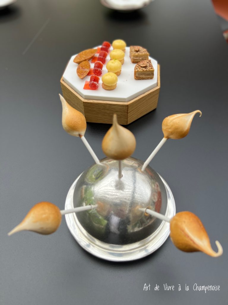 mignardises sucrées de l'Assiette Champenoise Arnaud Lallement Chef 3 étoiles