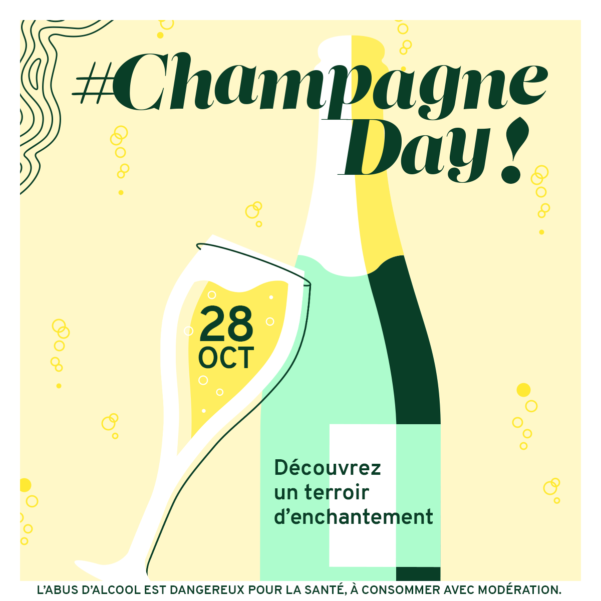 #champagneday : à ne manquer sous aucun prétexte: c’est vendredi 28 octobre !