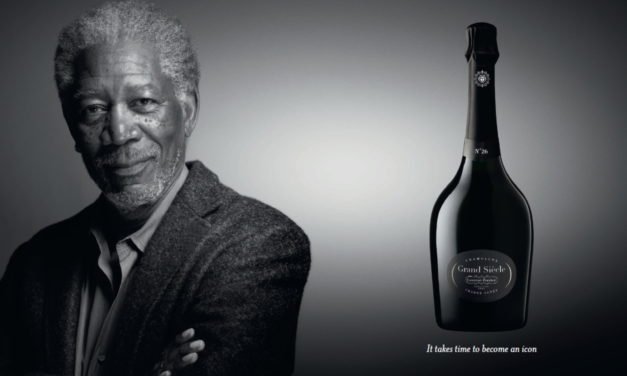 Champagne Laurent-Perrier : It takes time to become an Icon, la signature de la campagne publicitaire Grand Siècle avec Morgan Freeman
