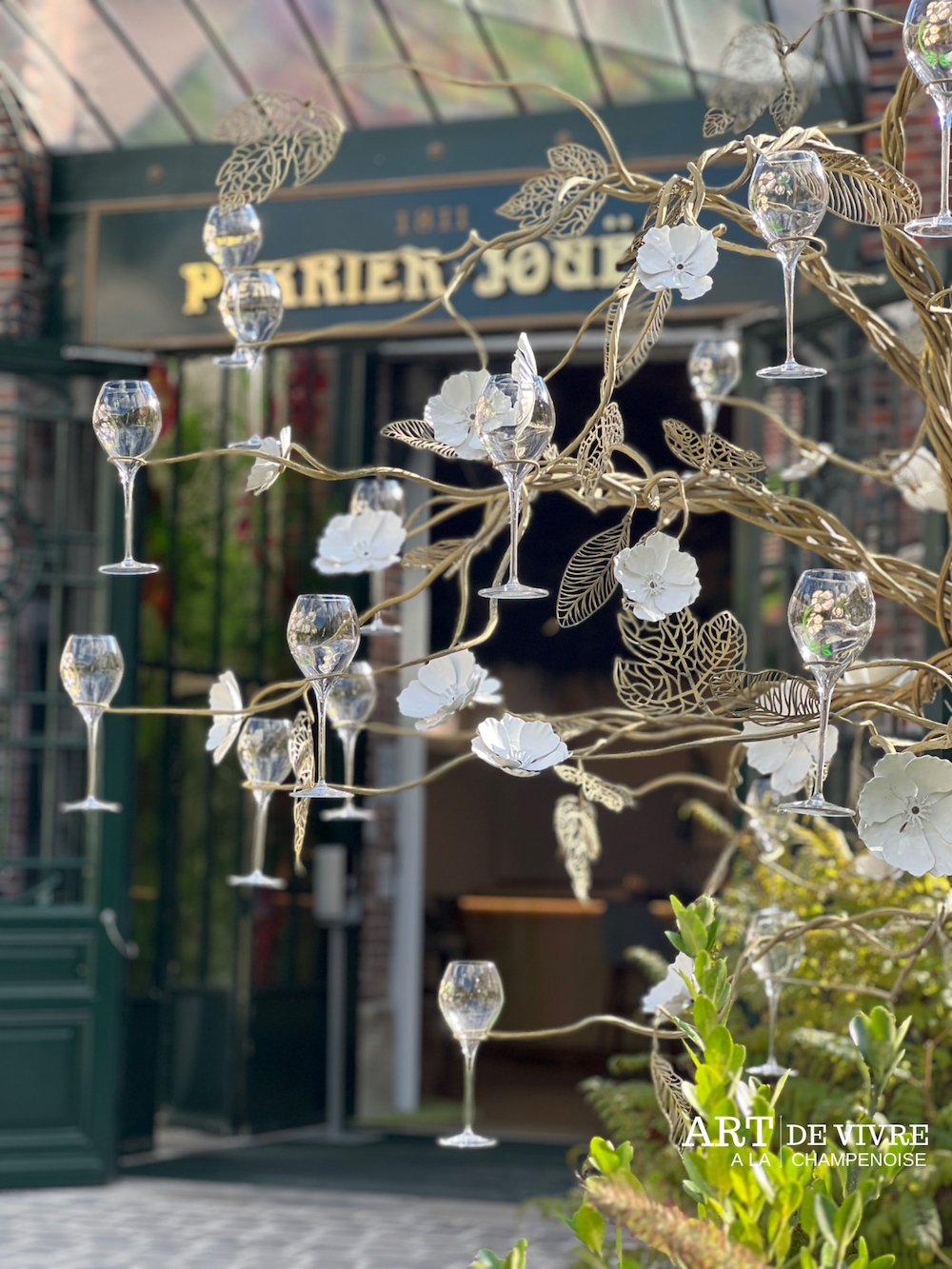 perrier jouet verres entrée