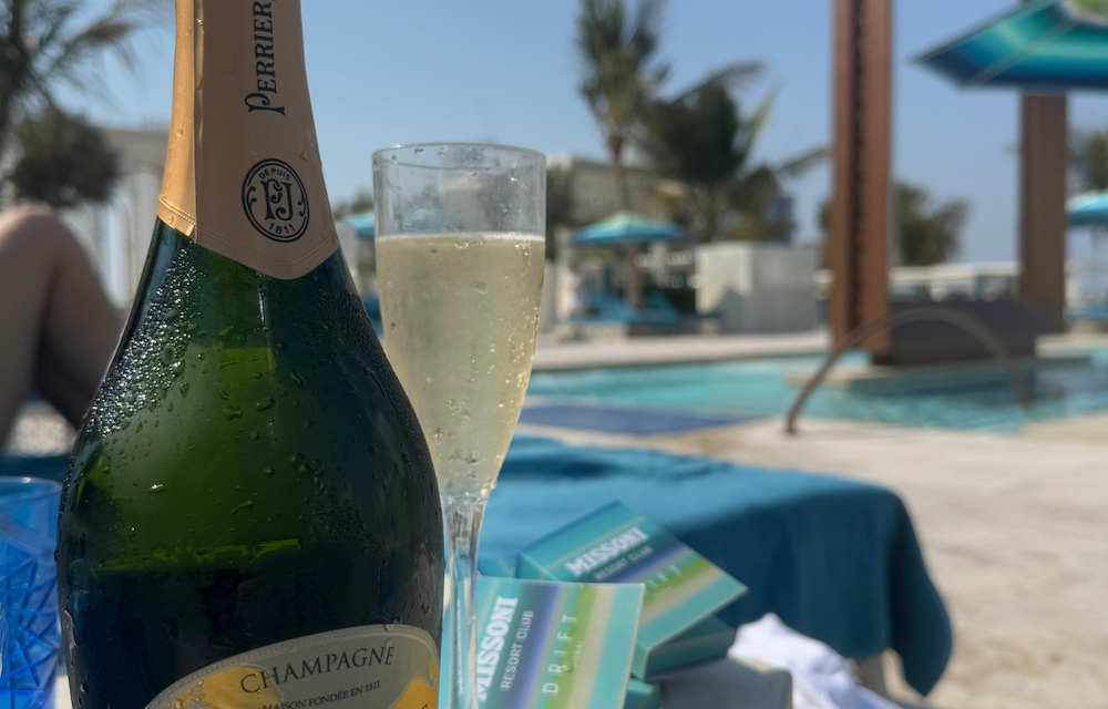 Champagne Perrier-Jouët au Drift à Dubaï