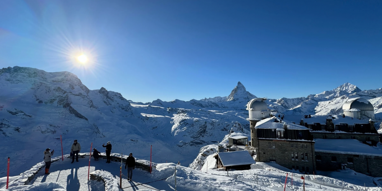 Zermatt : Champagne Laurent-Perrier face au Cervin