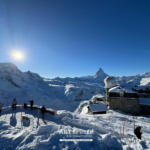 Zermatt : Champagne Laurent-Perrier face au Cervin