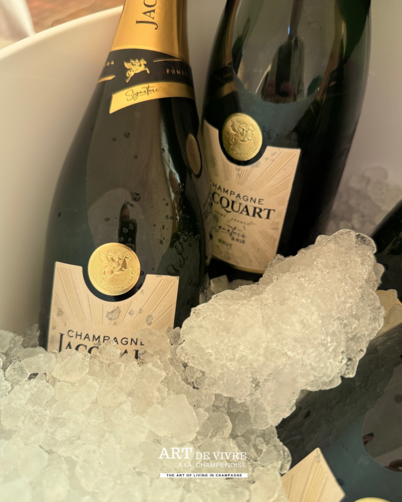 Champagne Jacquart servi au brunch Reims