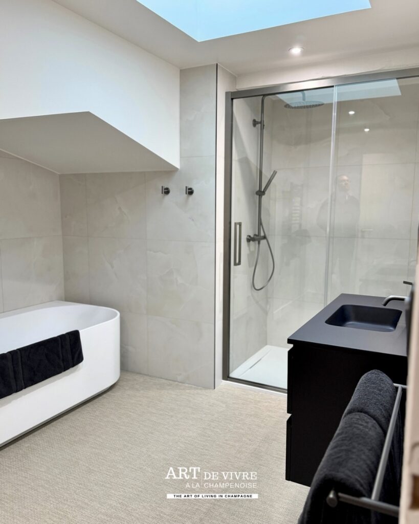 Château de l’Abbatiale Braine salle de bains