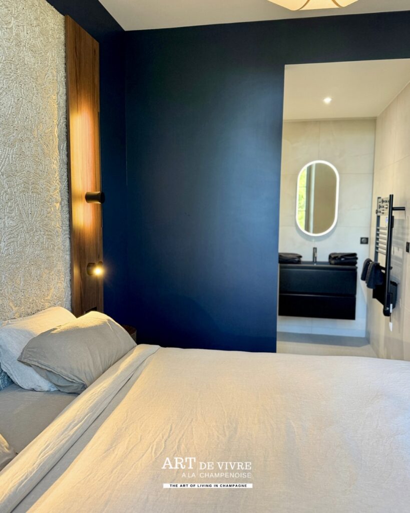 Château de l’Abbatiale Braine chambre salle de bains