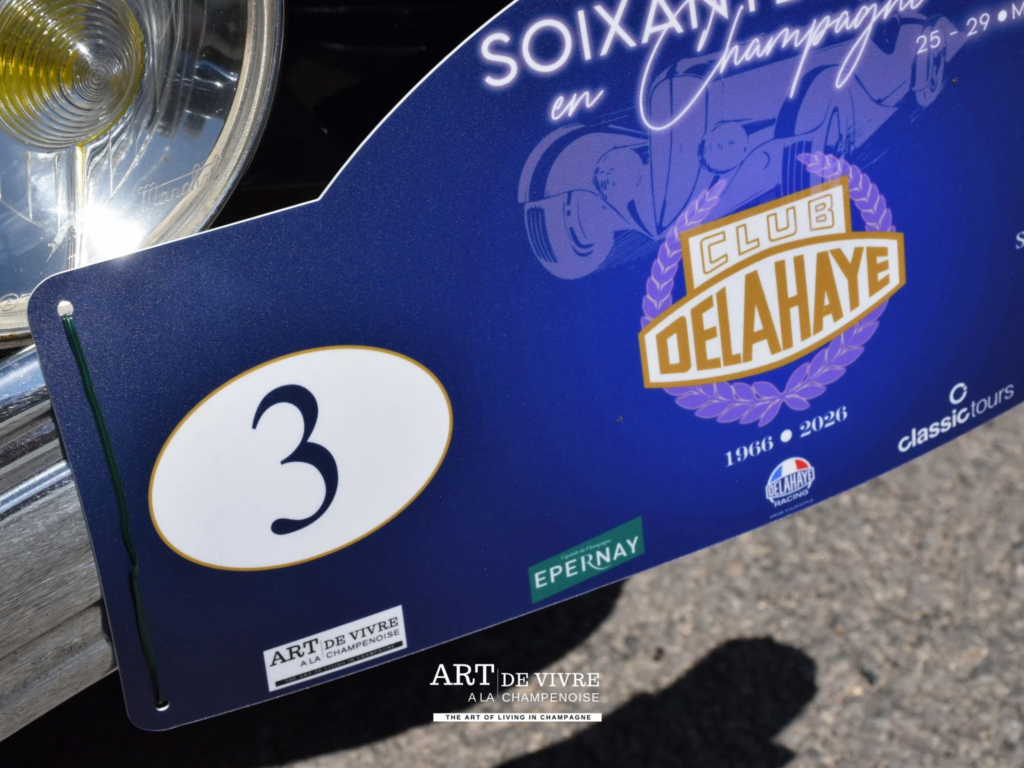Plaque Rallye Delahaye Art de vivre à la Champenoise
