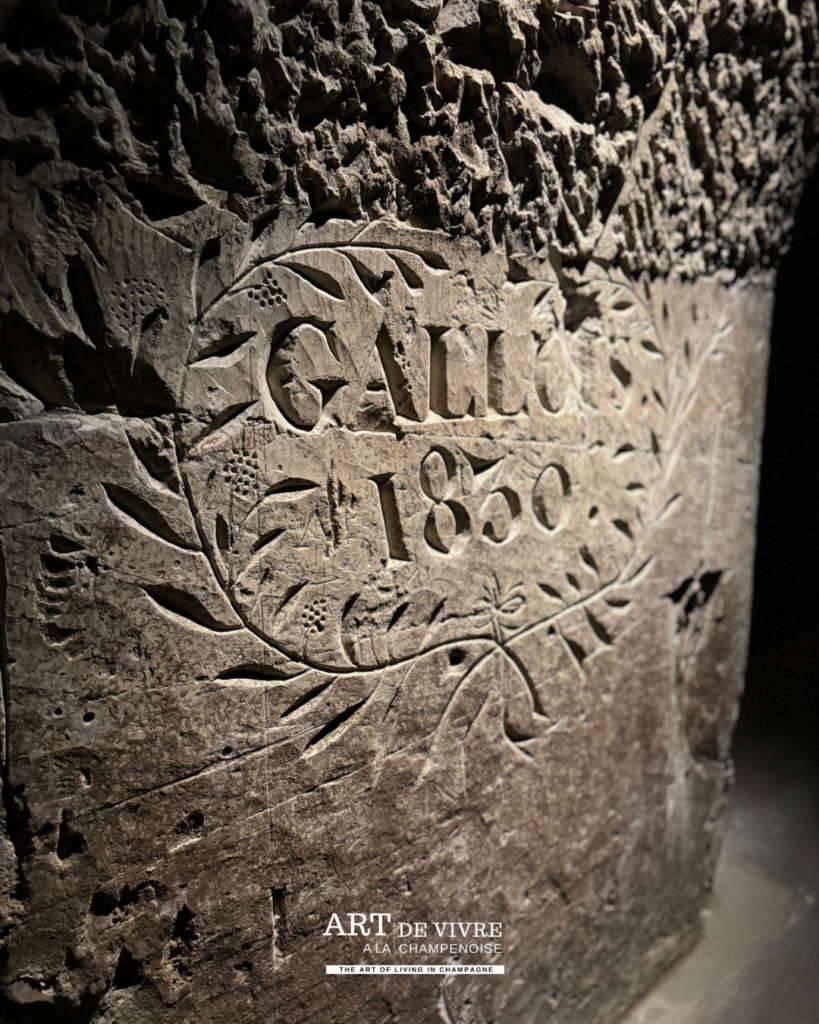 détail crayère caves Joseph Perrier Champagne