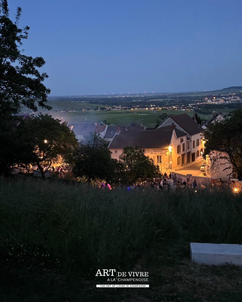vue Hautvillers soirée champagne Parc Pierre Cheval
