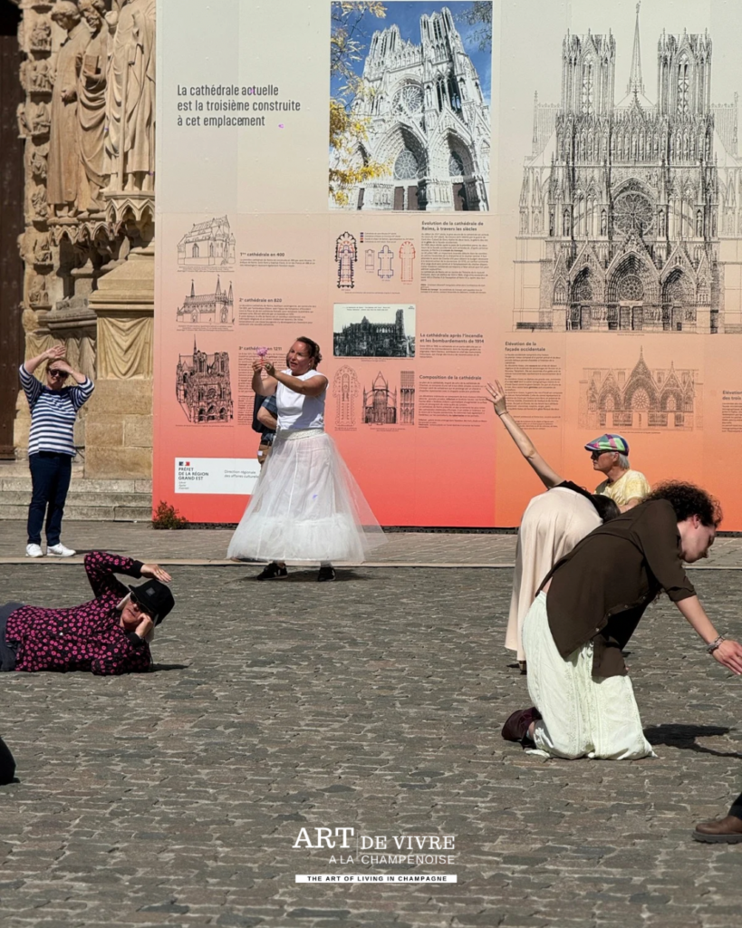 participants Slow Show cathédrale Notre-Dame de Reims