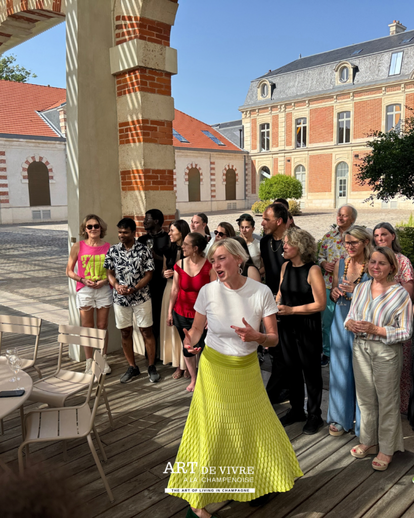 participants Slow Show au Champagne Louis Roederer