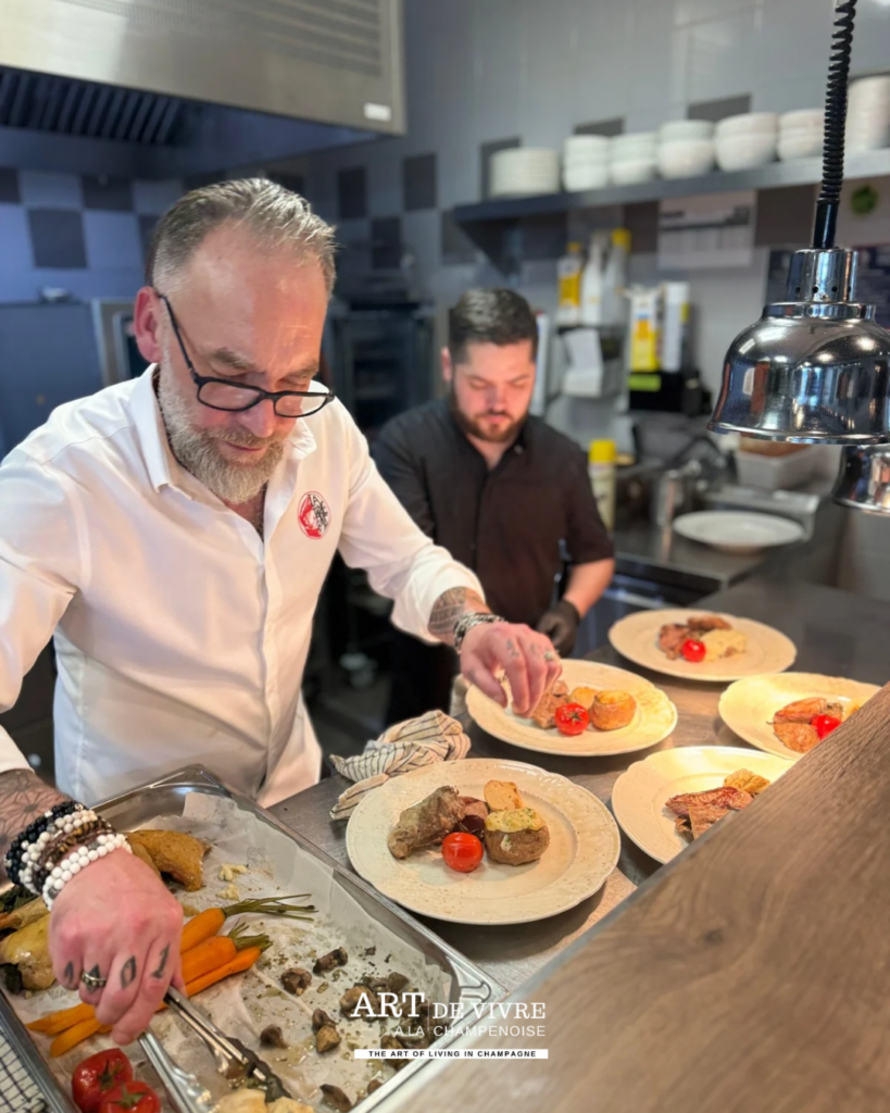 Cuisine ouverte La Table du 18 restaurant Tours-sur-Marne