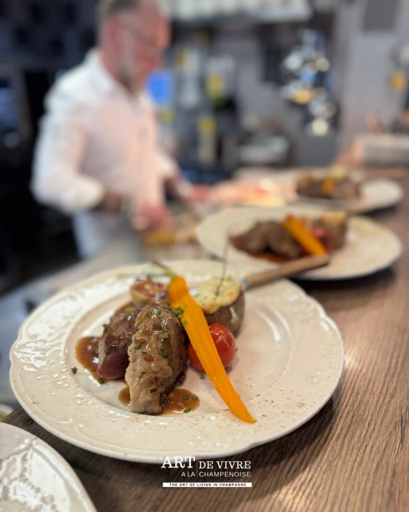 Plat principal La Table du 18 cuisine bistronomique Marne