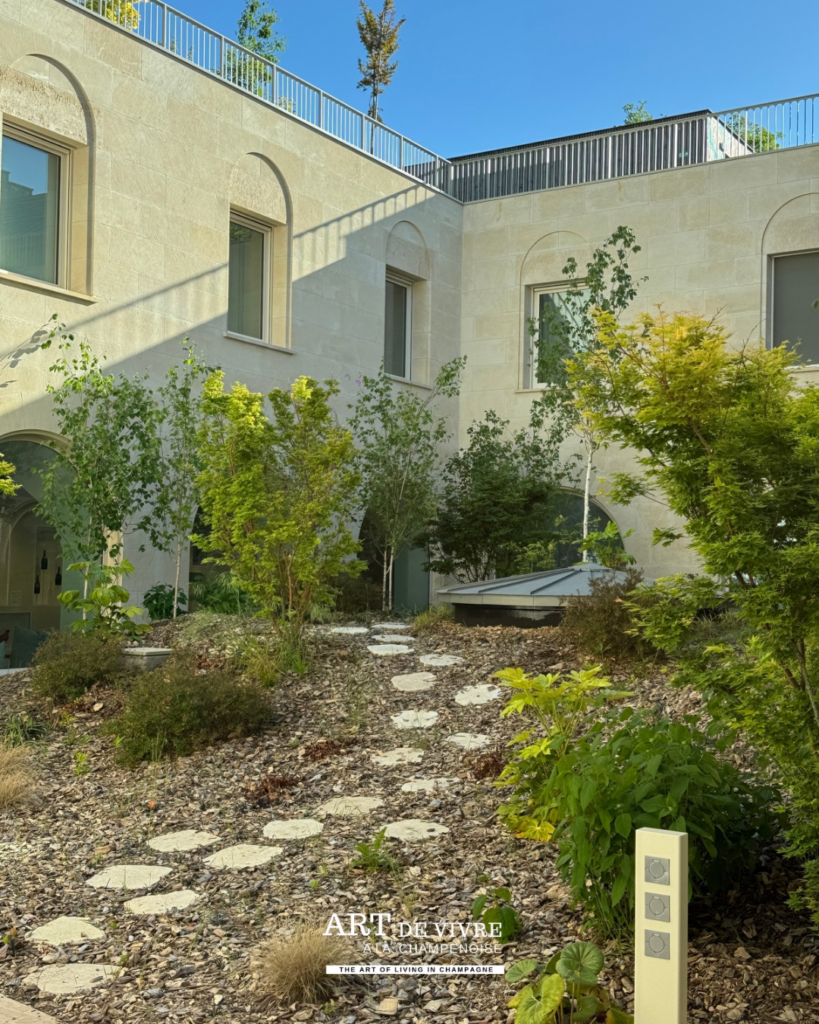 espace intérieur végétalisé du 3 rue du marc champagne thienot