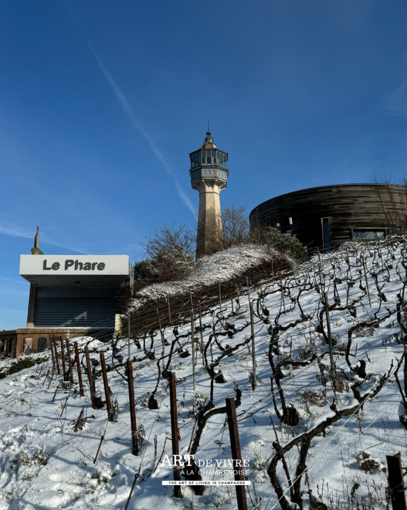 Le Phare de Verzenay dans la Montagne de Reims en hiver