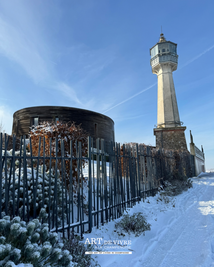 Le Phare de Verzenay dans la Montagne de Reims en hiver