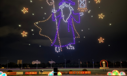 Le Voyageur des Rêves : à Reims, 1 000 drones ont transformé le ciel en fresque vivante