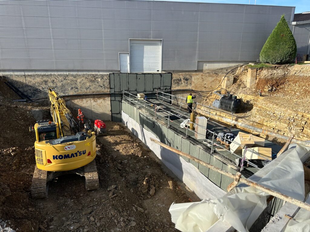 Nouvelle cave enterrée du Champagne BARFONTARC