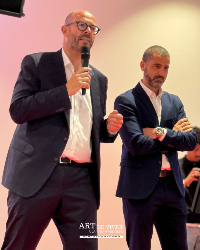 Étienne Copinet lors du discours d'inauguration du site Auto Bernard Dizy
