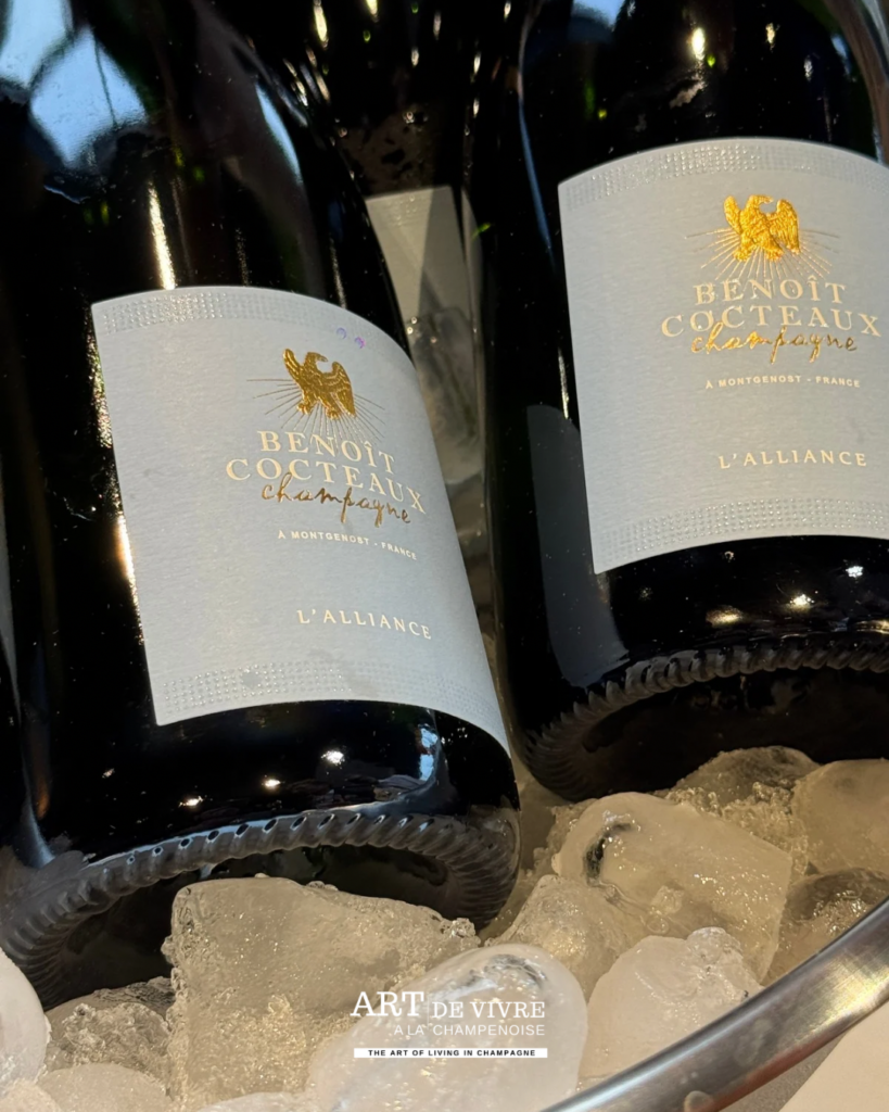 Champagne Benoit Cocteaux lors de l'inauguration Auto Bernard Dizy