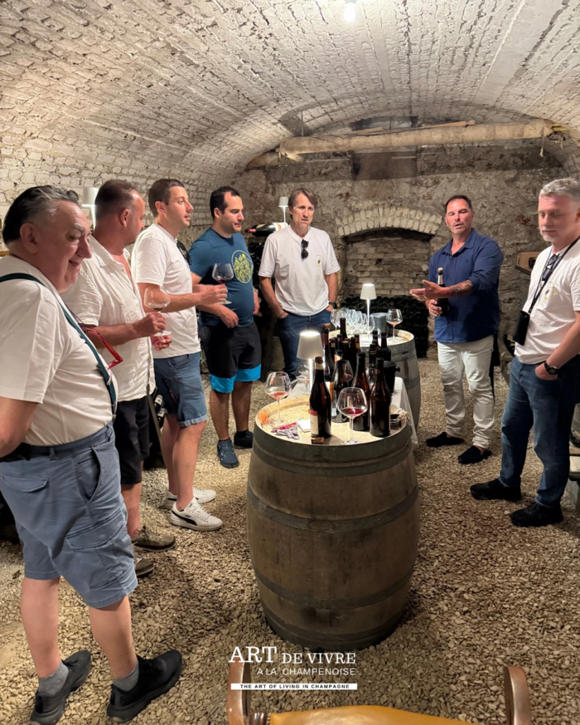 dégustation vins rares cave Bertrand Agutte Mesnil-sur-Oger Champagne