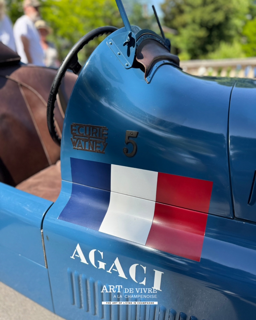 Ecurie Watney Delahaye photographiée à Epernay
