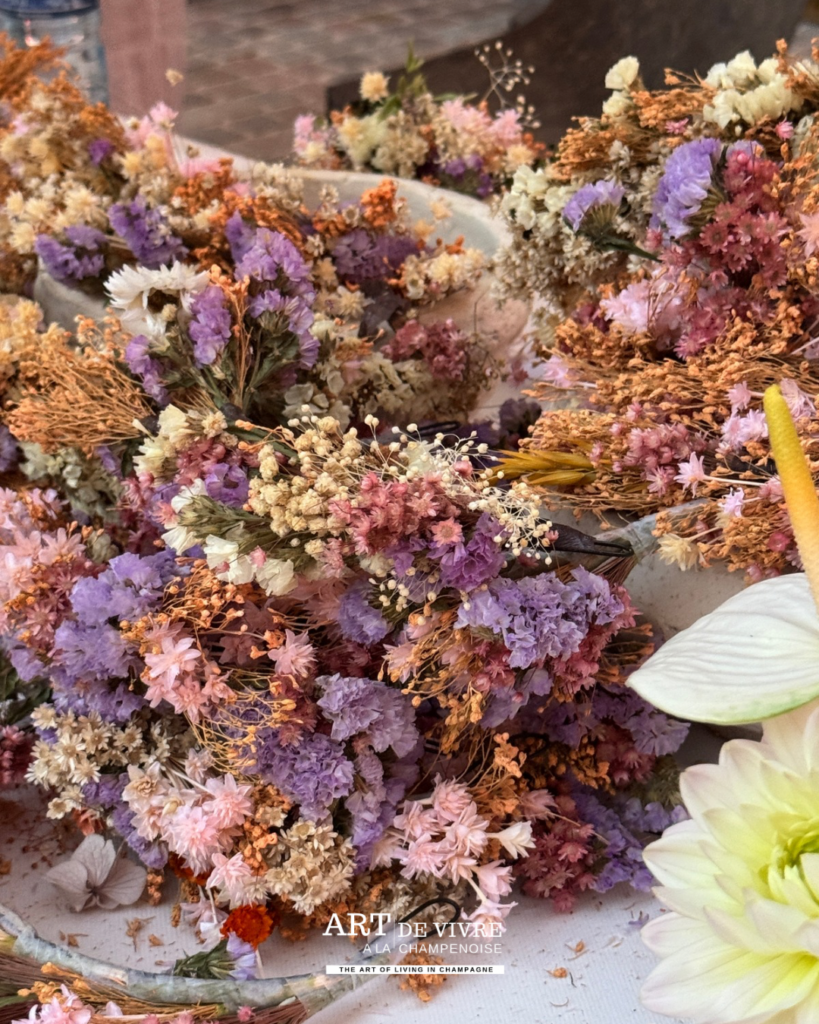 Décoration florale pour les 250 ans de Louis Roederer