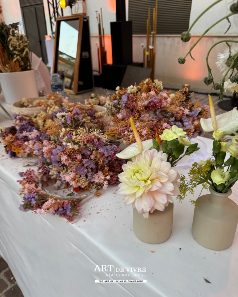 animation florale pour les 250 ans de Louis Roederer