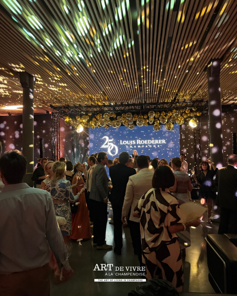 Ambiance festive et élégante au siège Louis Roederer à Reims