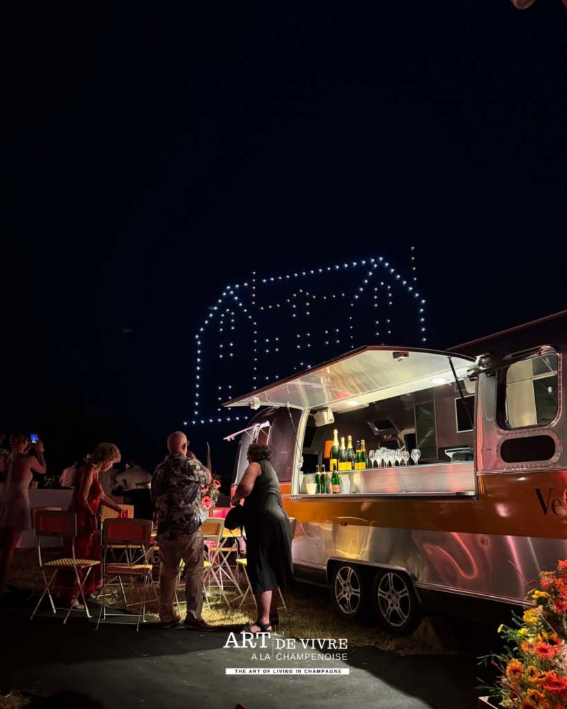 caravane airstream veuve clicuot et drônes