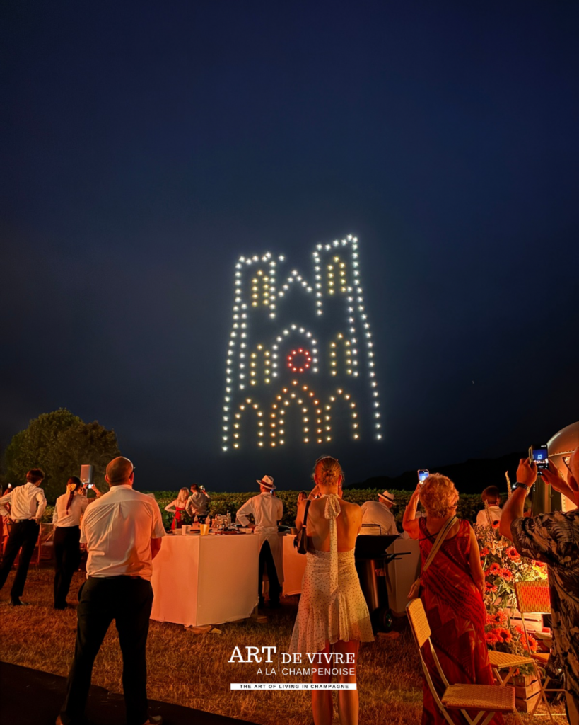 Drônes en cathédrale de reims au Chateau de Sacy