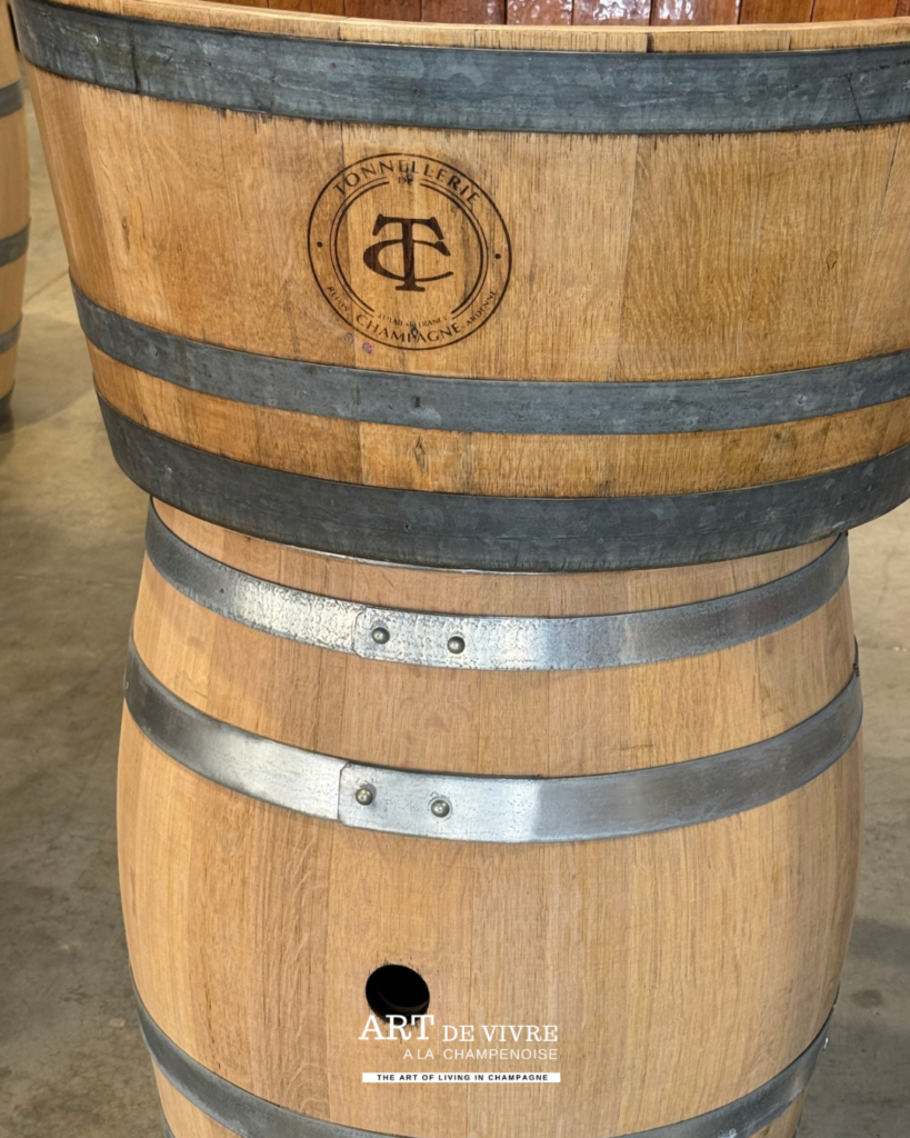 fûts de présentation à la Tonnellerie de Champagne