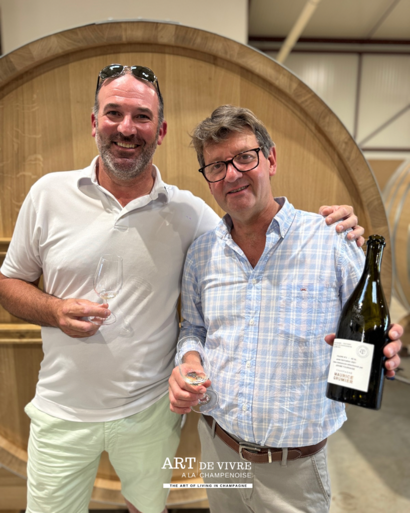 Champagne Grumier à la tonnellerie de Champagne