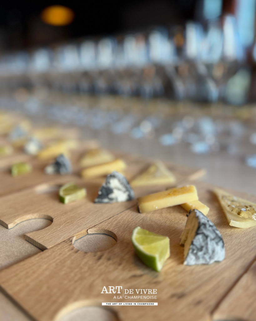 Fromages d’exception proposés en accord avec les champagnes