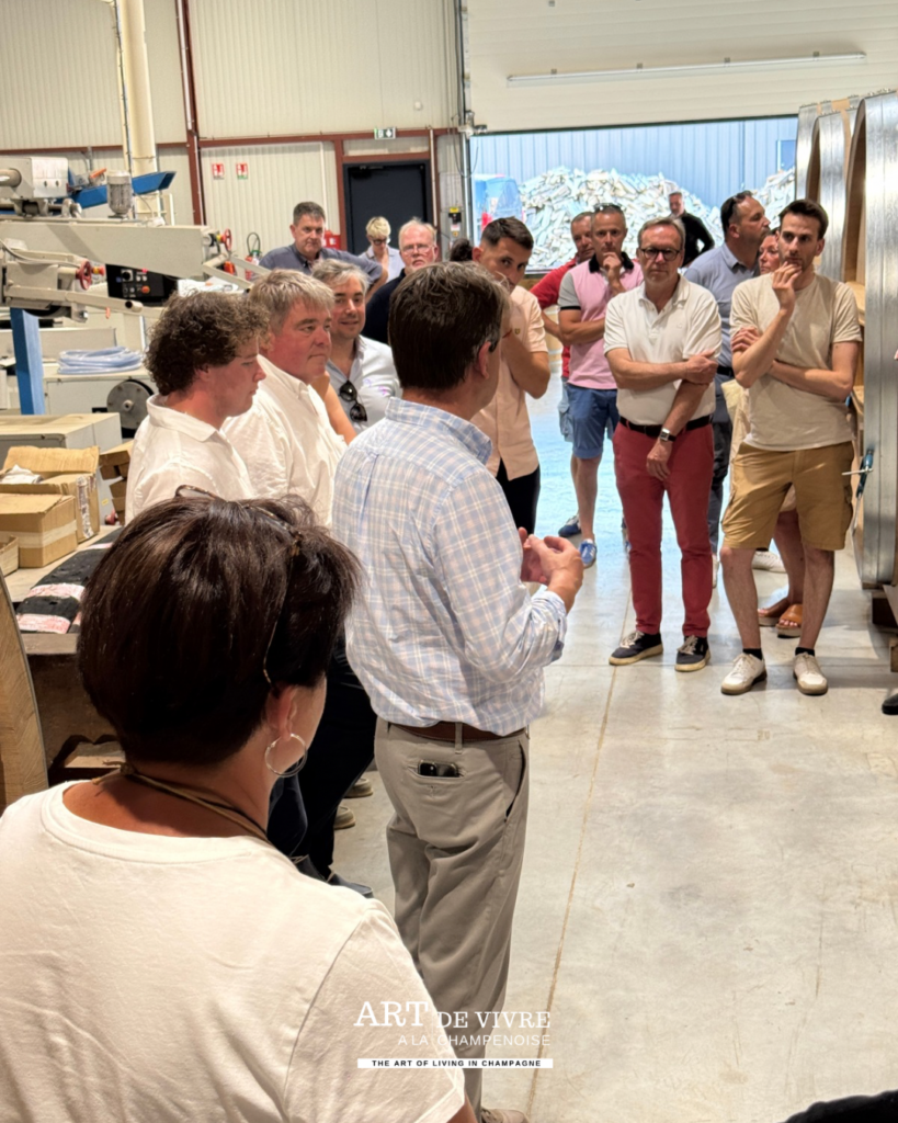 Présentation des fûts à la Tonnellerie de Champagne