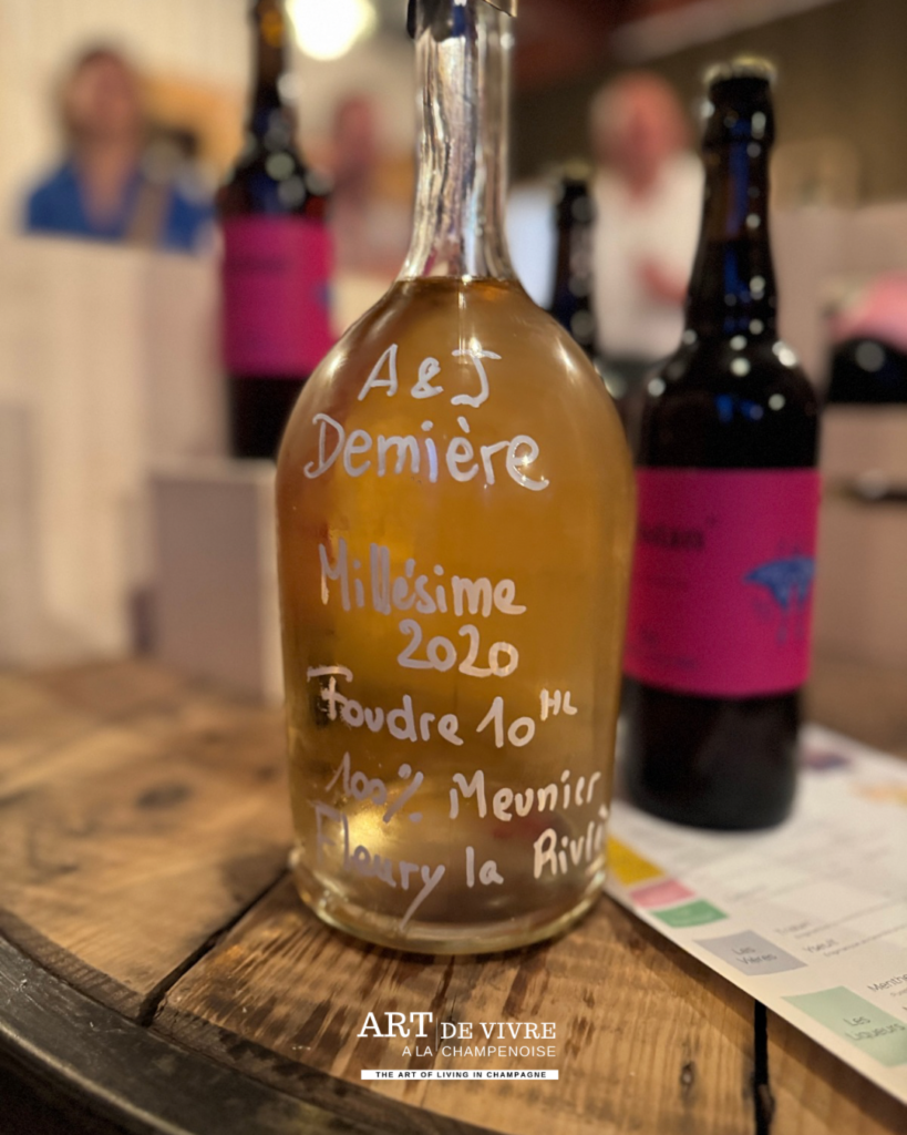 Champagne A j Demière Millésime 2020 dégustation