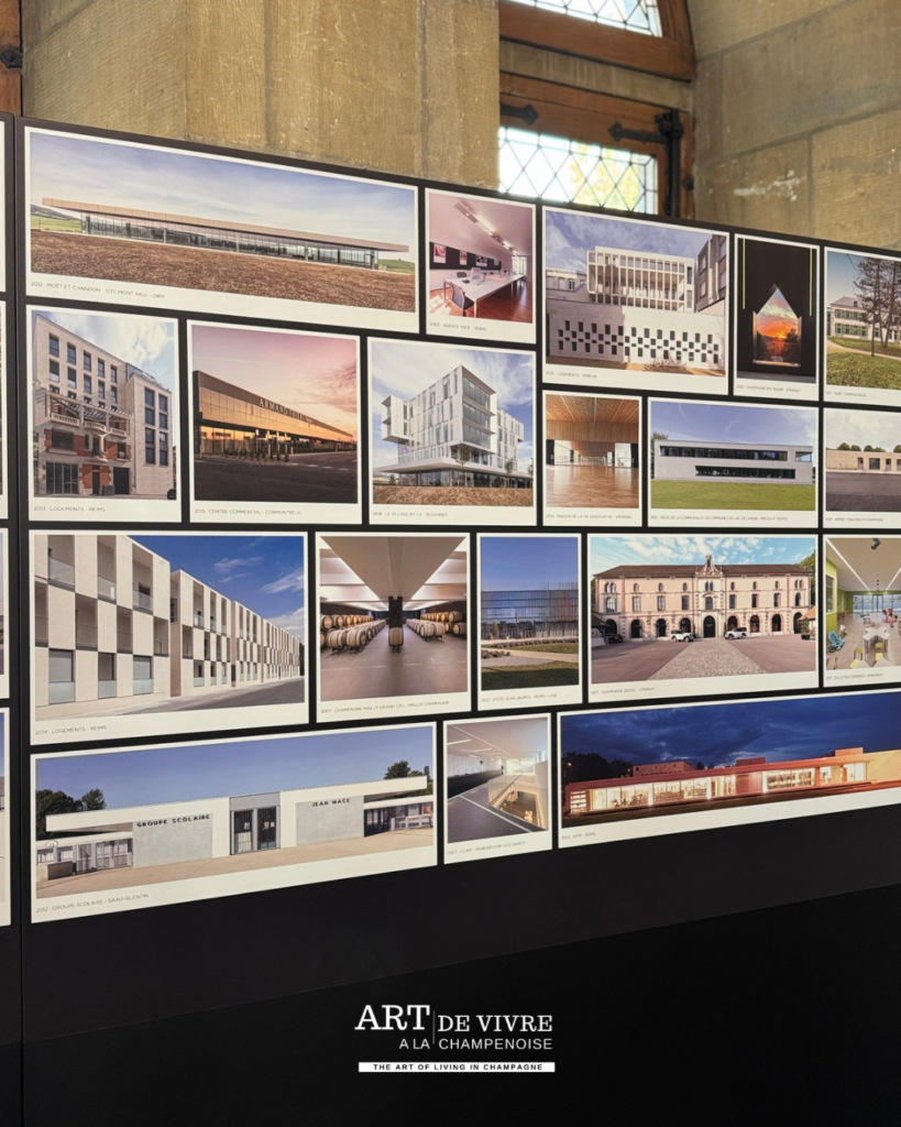 ensemble de Photos Réalisations PACE Architectes , exposition 30 ans Reims – © Art de Vivre à la Champenoise