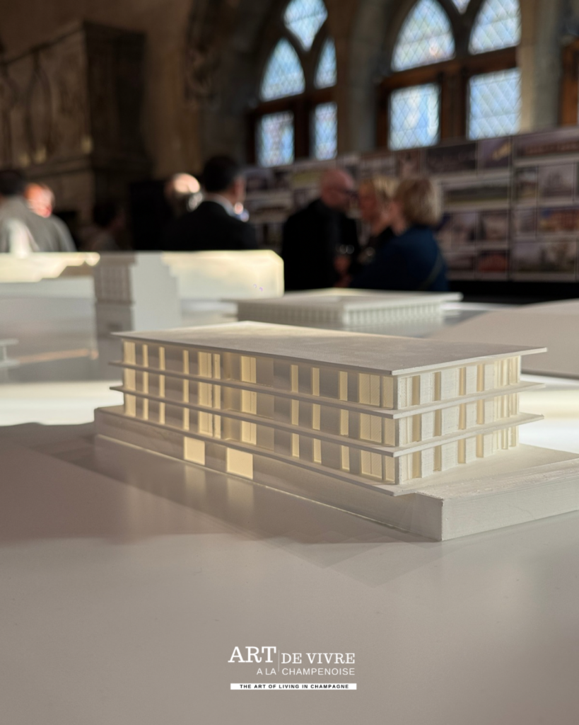 Maquettes de bâtiments en 3D par PACE Architectes à la Demeure des Comtes de Champagne, Reims – © Art de Vivre à la Champenoise