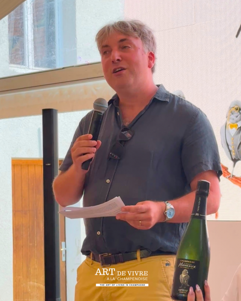 Discours de Thibault Soyer lors de la soirée.