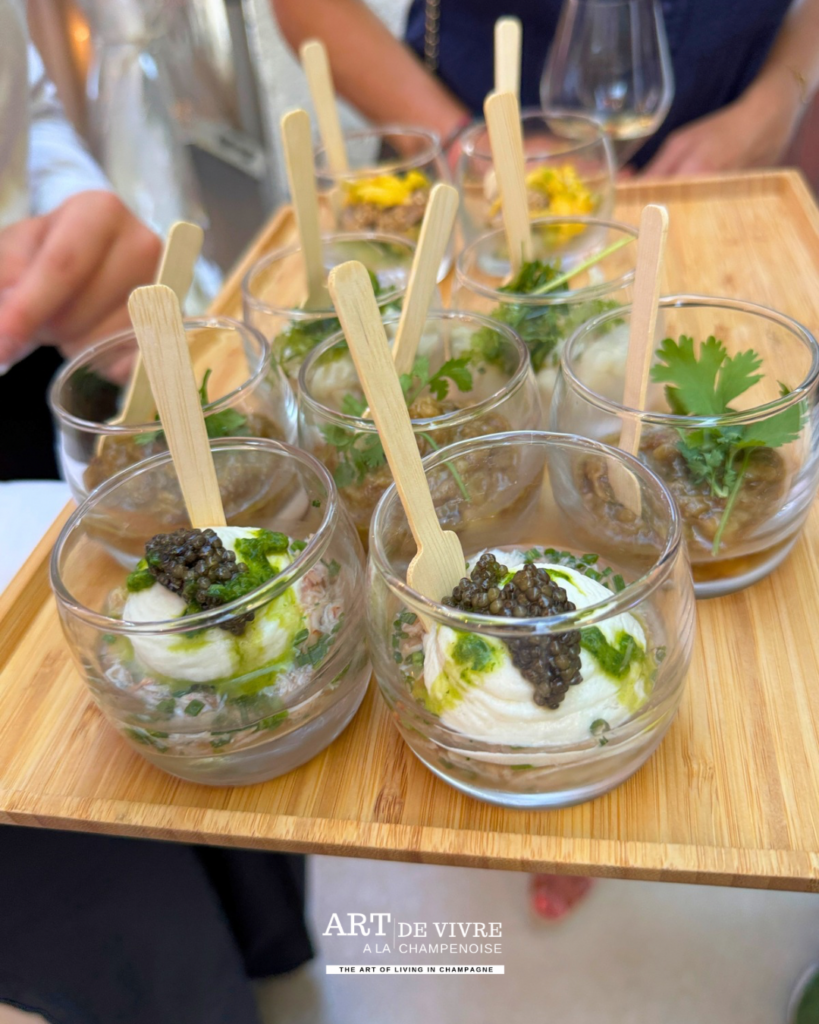 Cocktail gastronomique du Champagne Moineaux