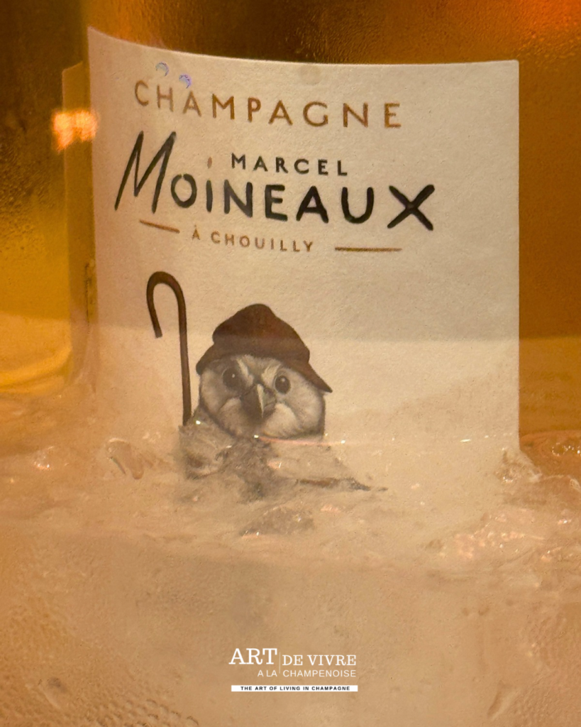 Les cuvées du Champagne Moineaux.