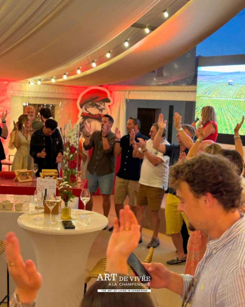 Ambiance conviviale au Champagne Moineaux chouilly 7