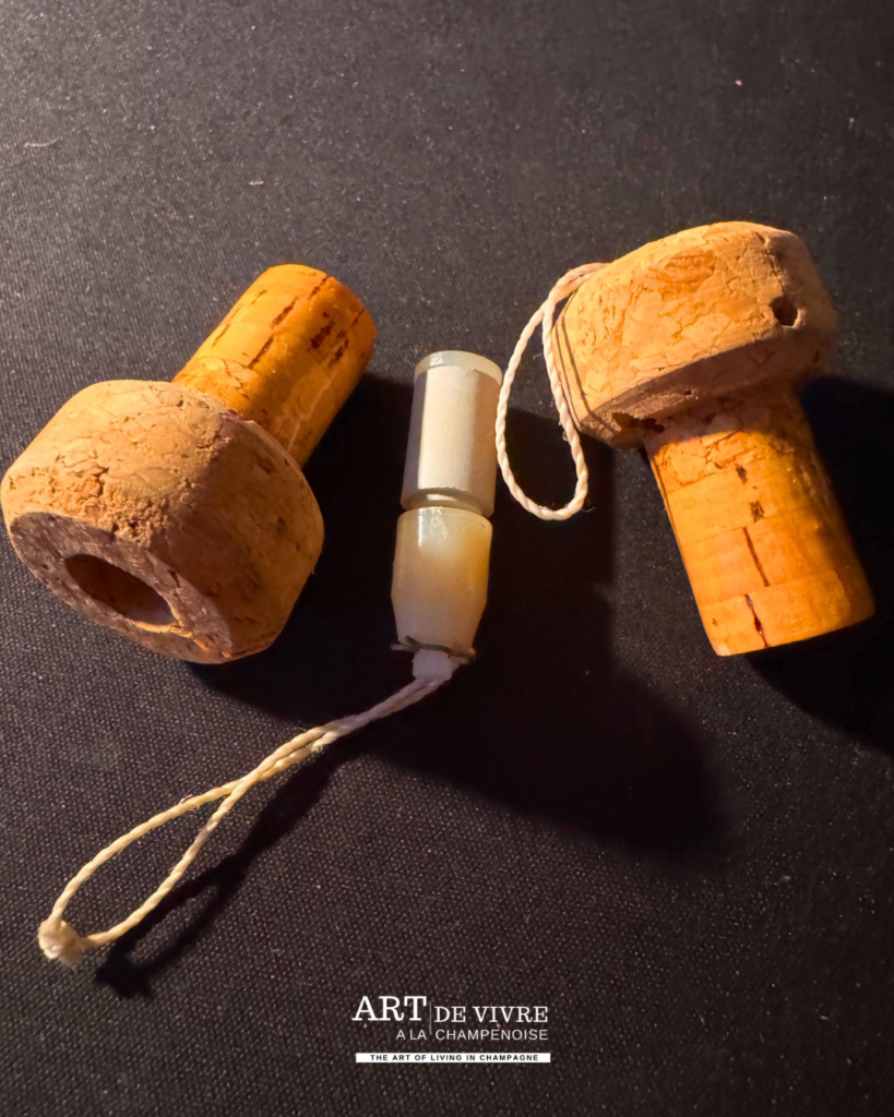 Bouchon de Champagne expérimental avec boucle de traction