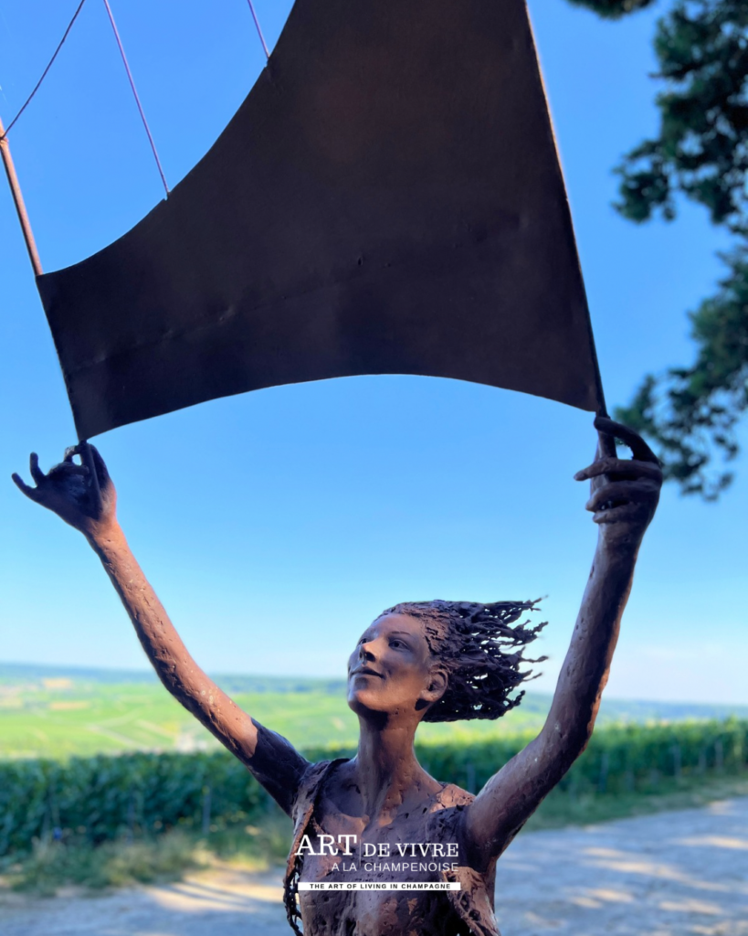 Oeuvre Vign'art à Monthelon près de l'aire de pique-nique