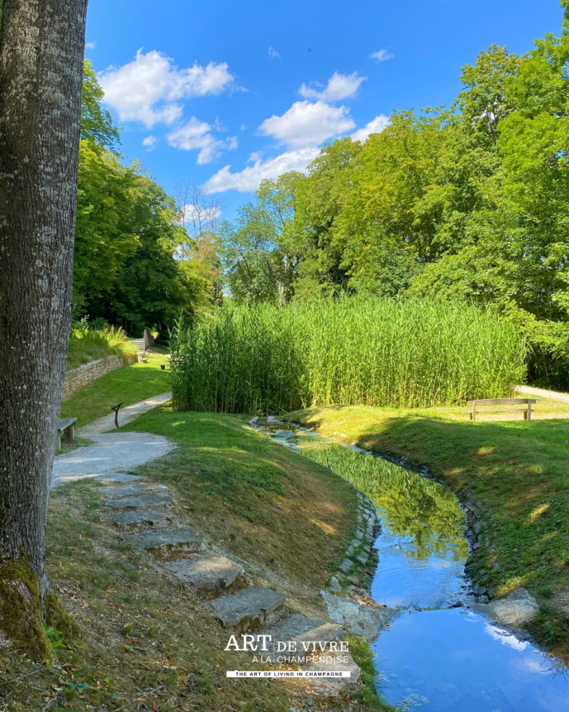 ruisseau au parc Vix à Avize